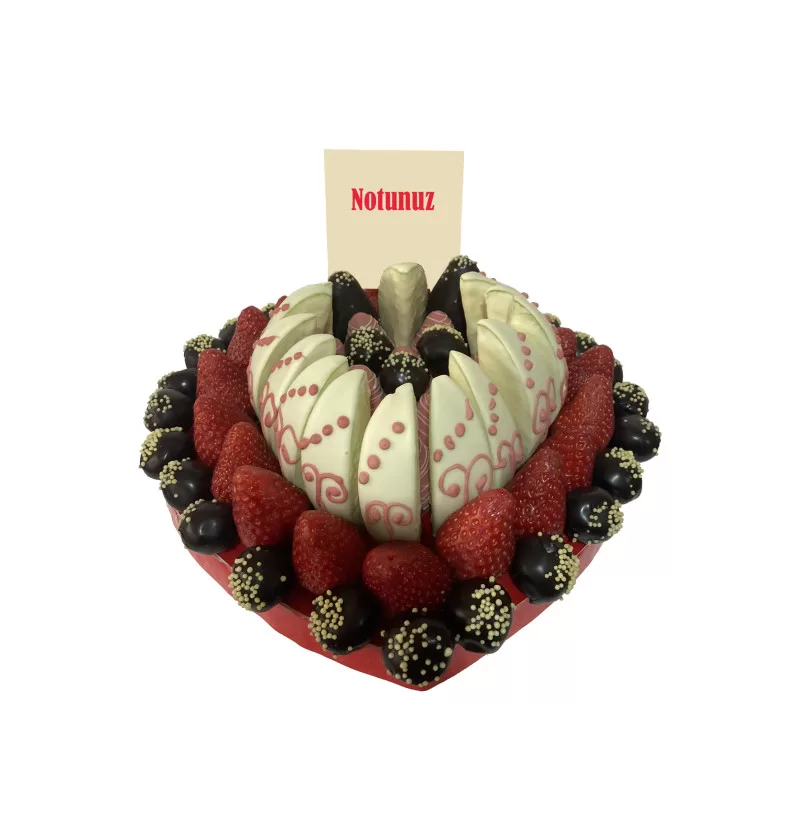 Beyaz Masal – Çikolatalı Meyve Aranjmanı