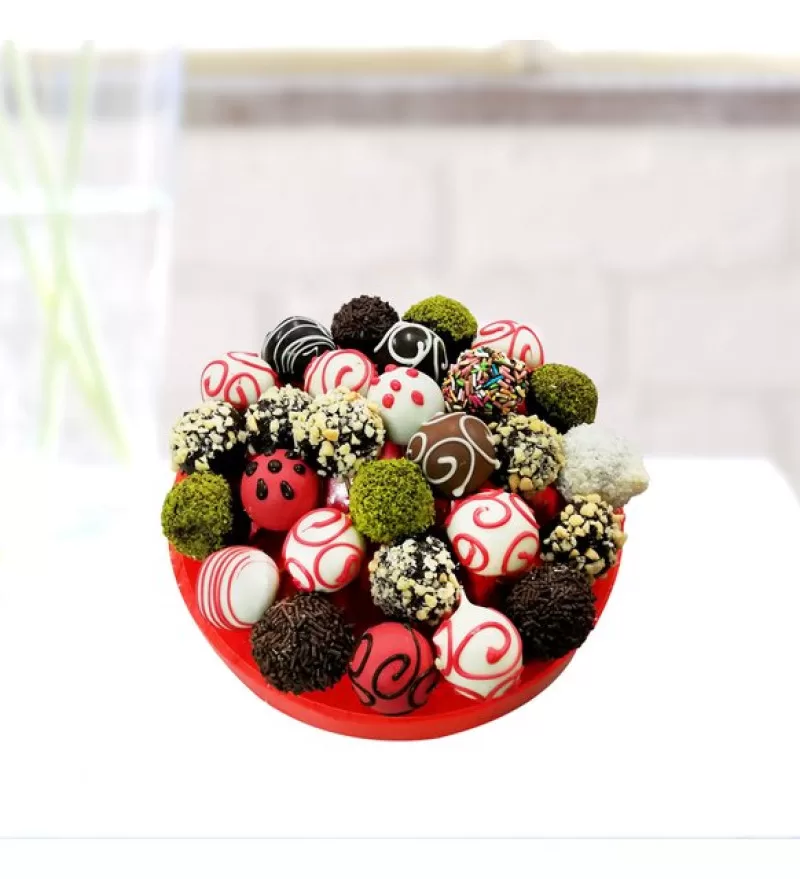 Renkli Çikolata Truffle Sepeti- Öğretmenler Günü Özel Fiyat