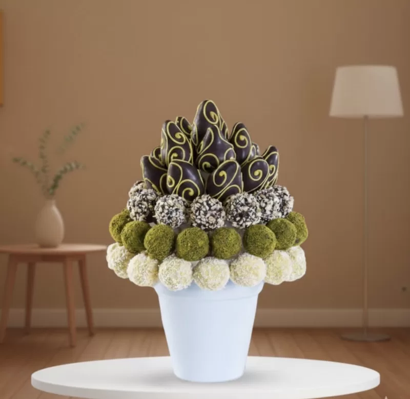 Çikolatalı çilek ve truf 