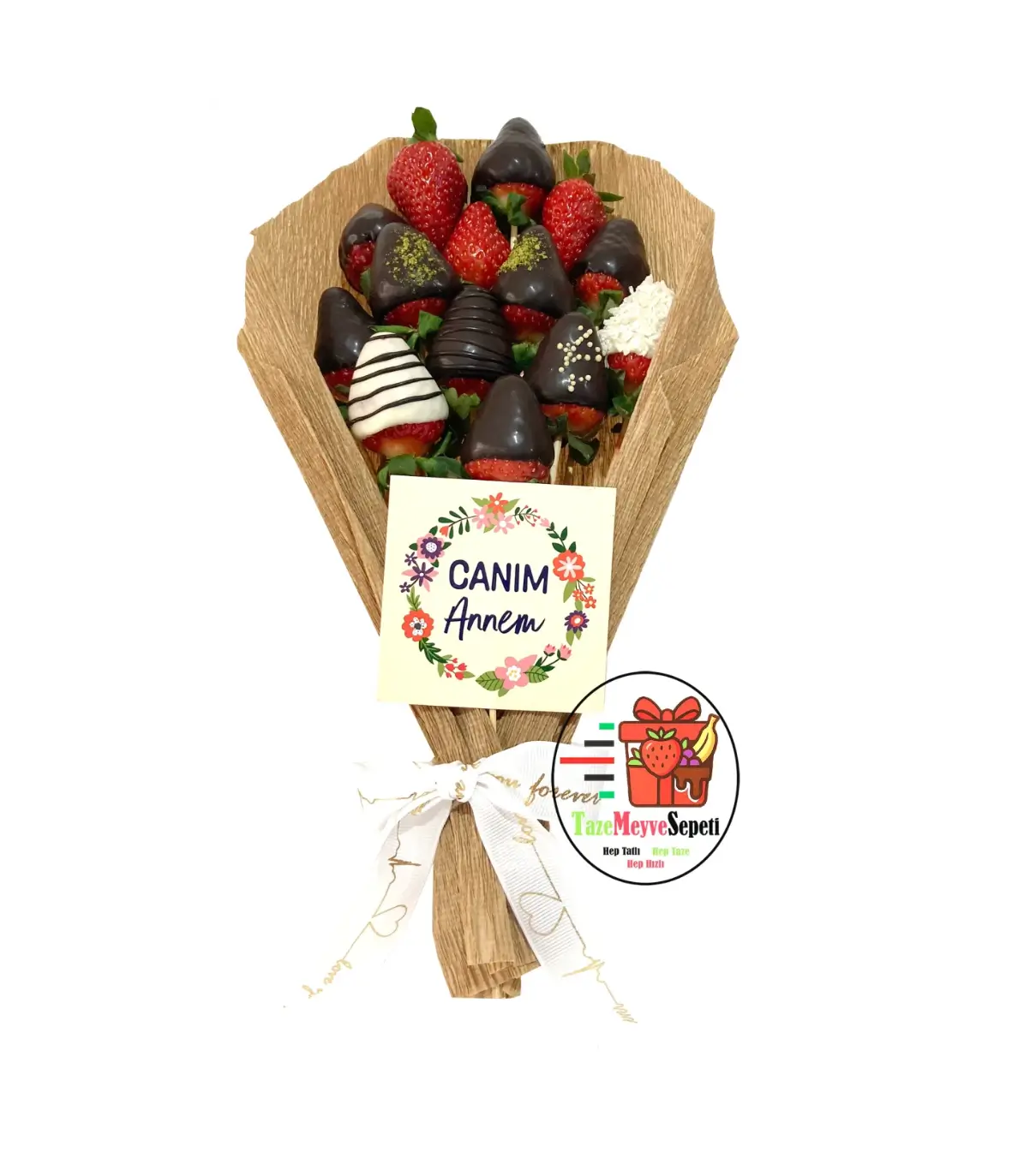 Çikolatalı Çilek Buketi